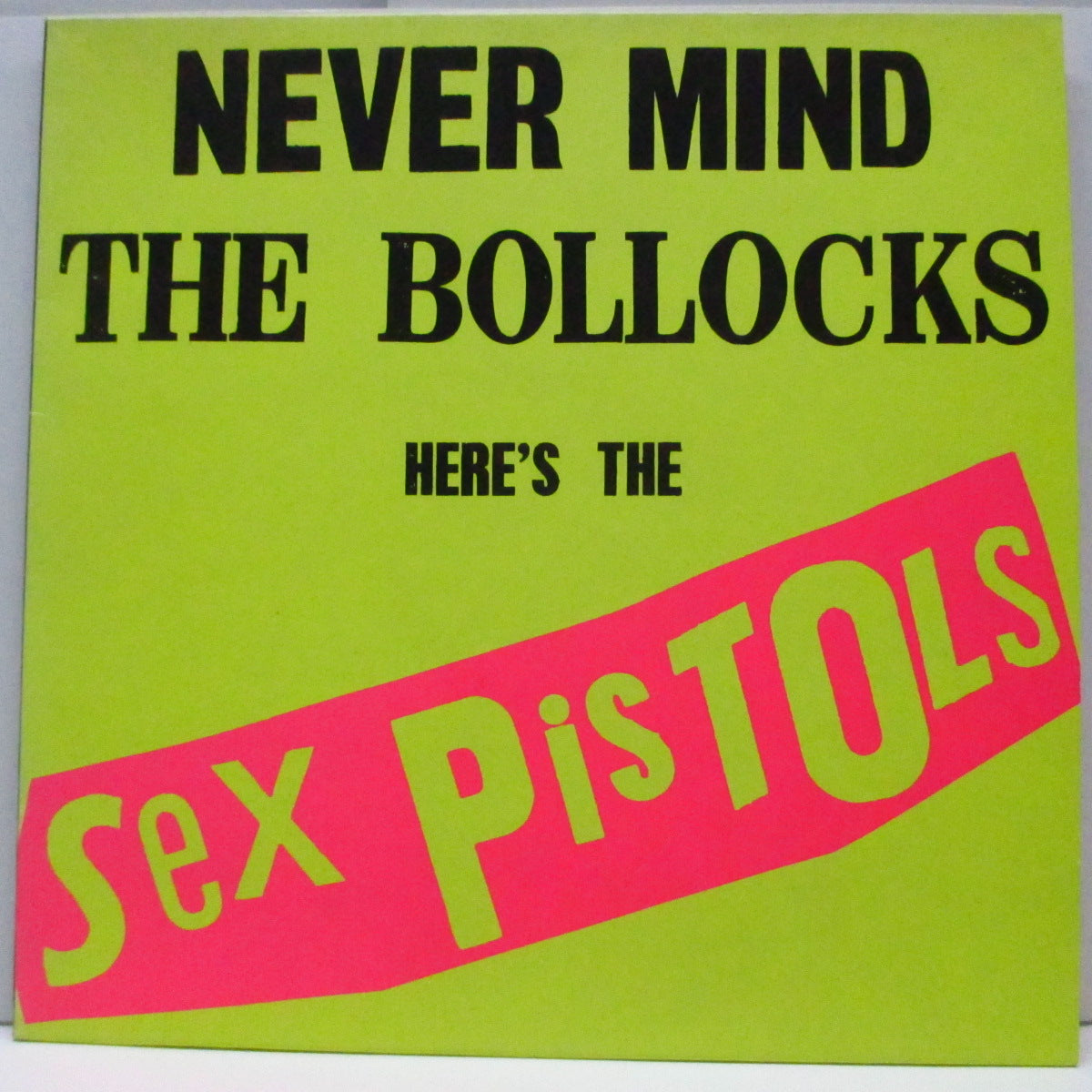 SEX PISTOLS (セックス・ピストルズ) - Never Mind The Bollocks (UK 70's 再発 #V2086「緑/赤ラベ」LP/ 「ミスプリント」マットジャケ)