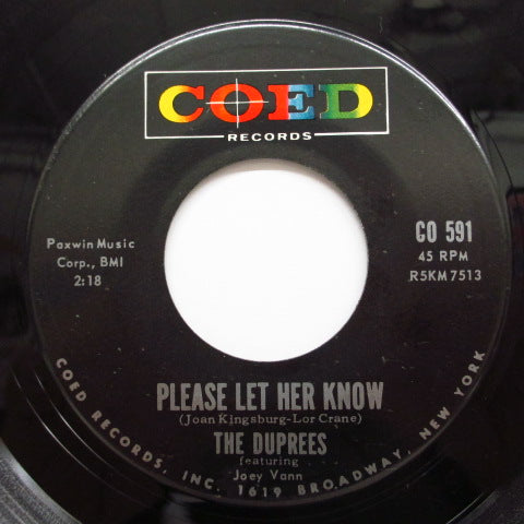 DUPREES-Where Are You (Orig)