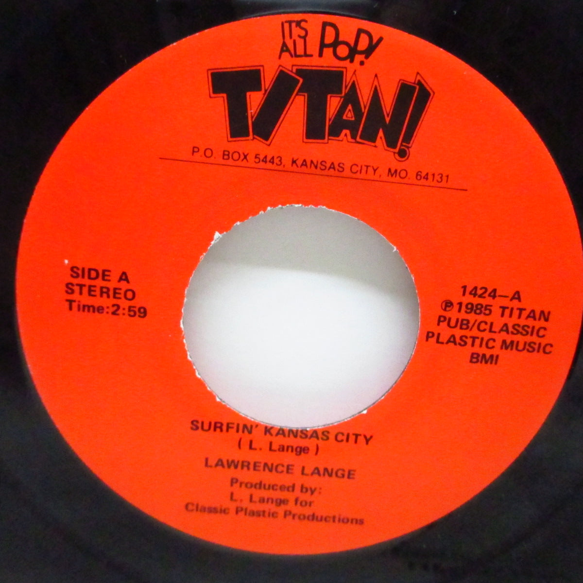 LAWRENCE LANGE (ローレンス・ラング) - Surfin' Kansas City (US Orig.7"/New)