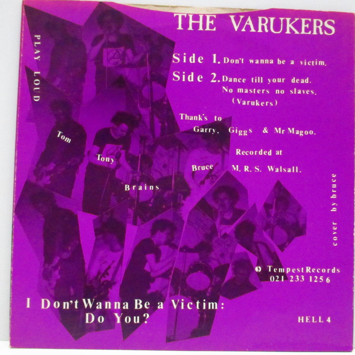 VARUKERS, THE (ザ・ヴァルカーズ) - I Don't Wanna Be A Victim! (UK Orig.7")