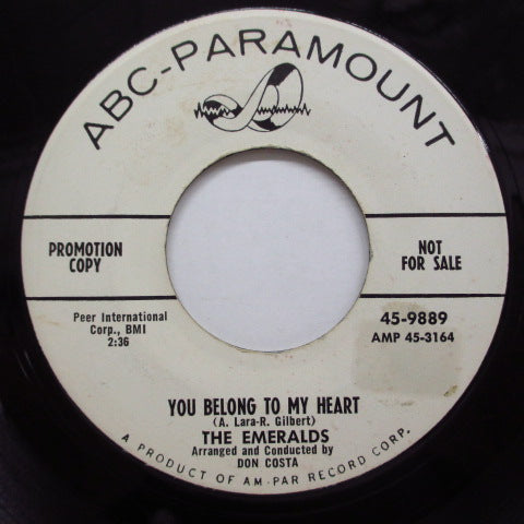 EMERALDS - You Belong To My Heart (Promo)