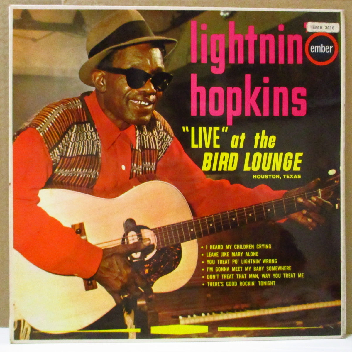 LIGHTNIN' HOPKINS (ライトニン・ホプキンス) - Live At The Bird Lounge (UK 60's Reissue LP/CFS)