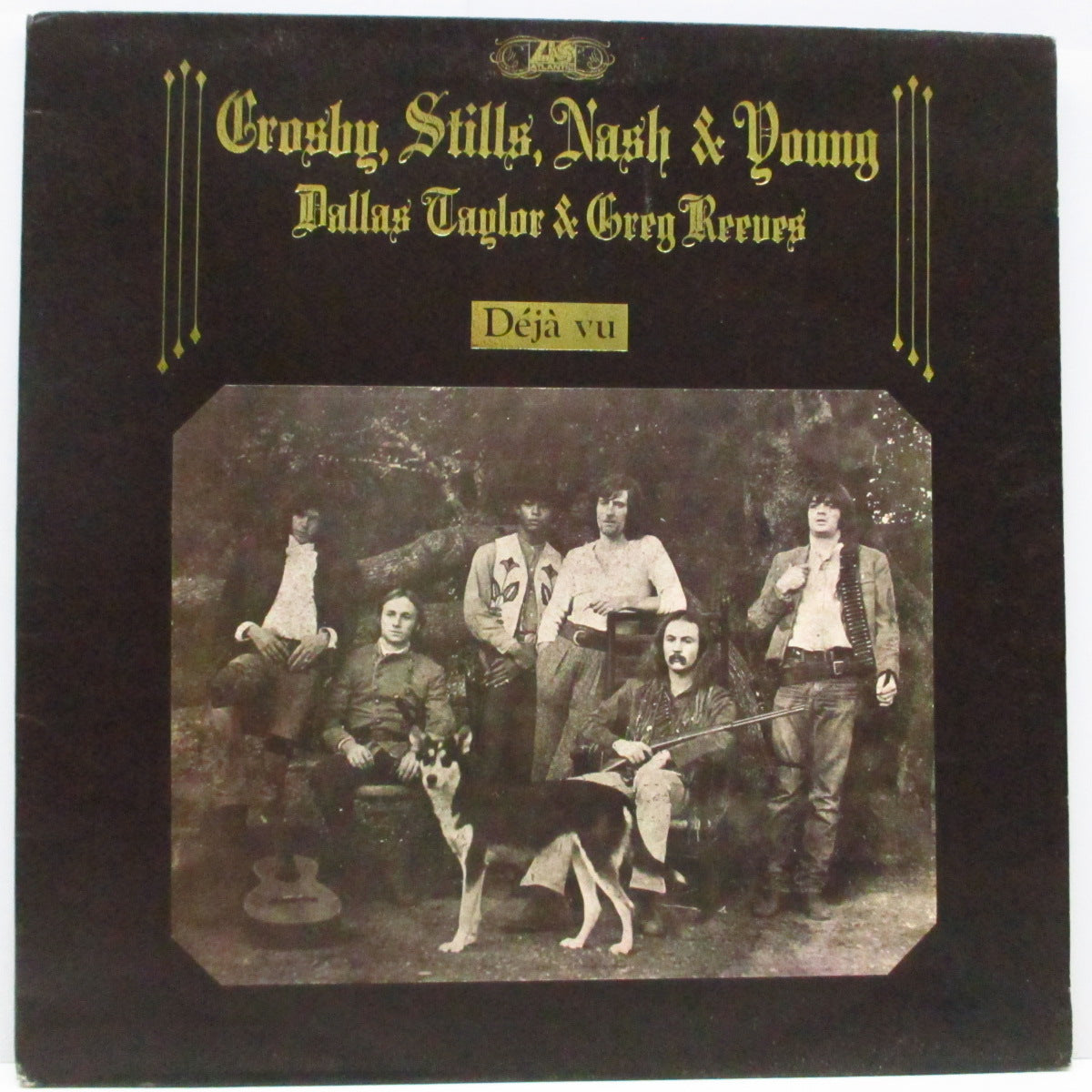 CROSBY,STILLS,NASH & YOUNG (クロスビー・スティルス・ナッシュ&ヤング) - Deja Vu (1st) (UK  オリジナル「出版社 Warner & Flamingo Musicラベ」 LP/写真貼付ざら紙見開ジャケ)