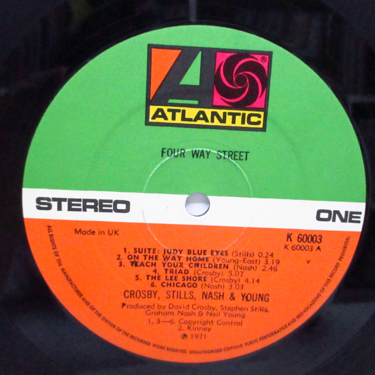 CROSBY,STILLS,NASH & YOUNG (クロスビー・スティルス・ナッシュ&ヤング) - 4 Way Street (UK 70's 再発「Wロゴ無しラベ」2xLP+インサート/マット見開ジャケ#2)