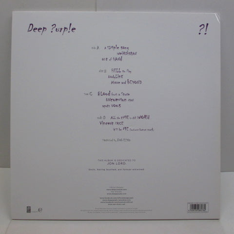DEEP PURPLE (ディープ・パープル) - Deep Purp!e – Now What ?! (GERMAN:2013 LTD Press)