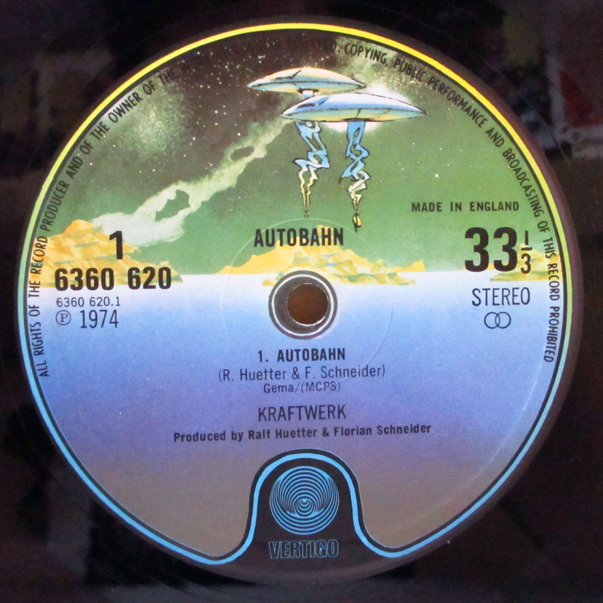 KRAFTWERK (クラフトワーク) - Autobahn (UK オリジナル LP/エンボスジャケ)