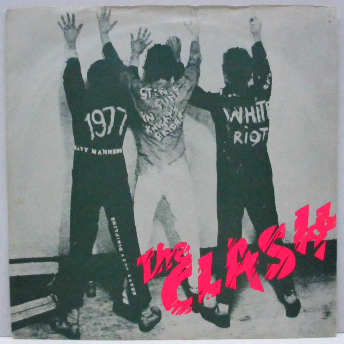 CLASH, THE (ザ・クラッシュ) - White Riot / 1977 (UK オリジナル「the CLASHラベ」7"+カーブカットPS)