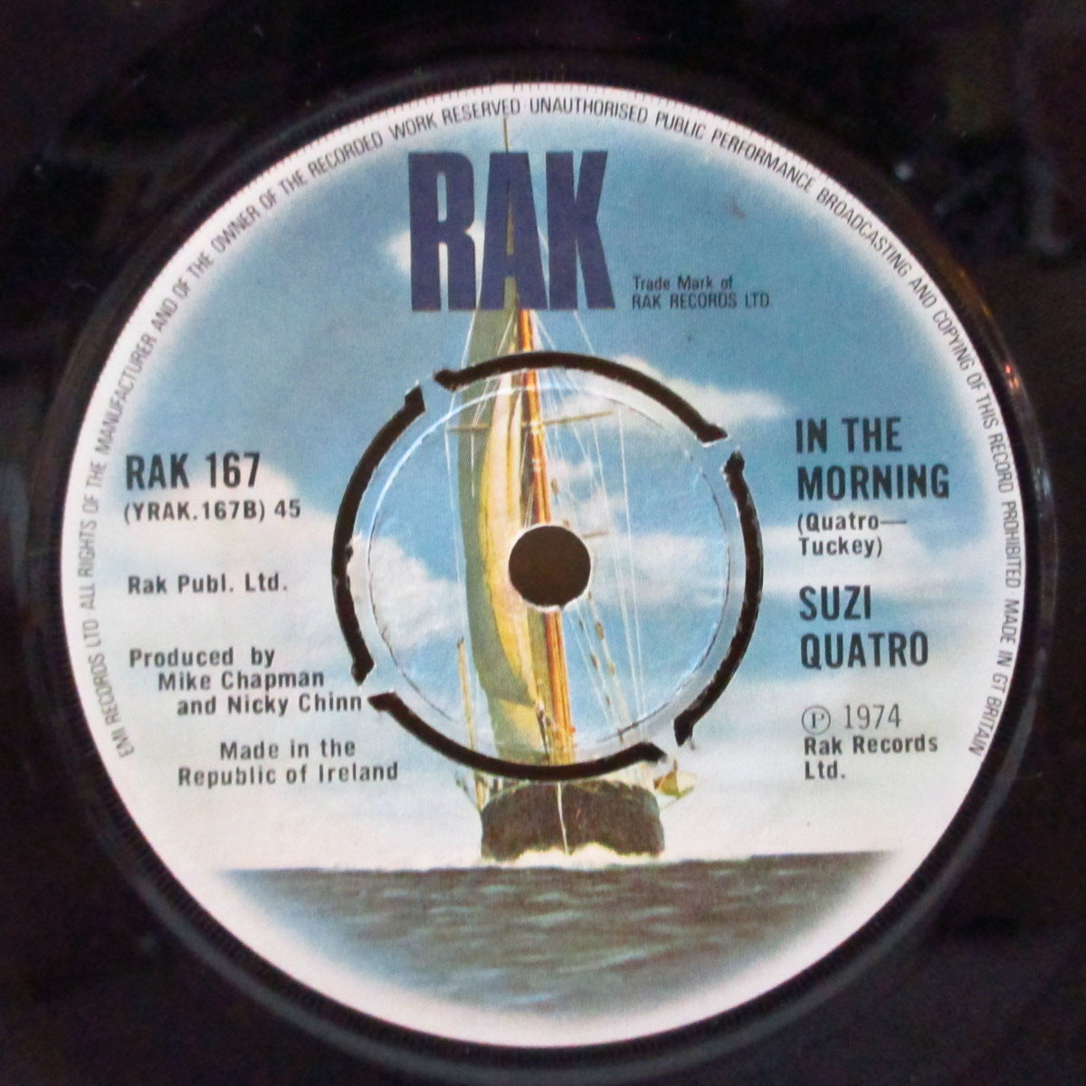 SUZI QUATRO (スージー・クアトロ) - Devil Gate Drive (Ireland オリジナル 7")