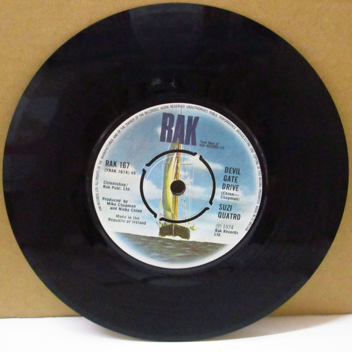 SUZI QUATRO (スージー・クアトロ) - Devil Gate Drive (Ireland オリジナル 7")