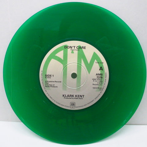 KLARK KENT - Don't Care +2 (UK Ltd.Green 7"/AMS 7376)