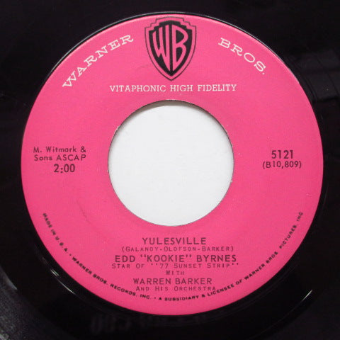 ED "KOOKIE" BYRNES - Yulesville (Orig+PS)