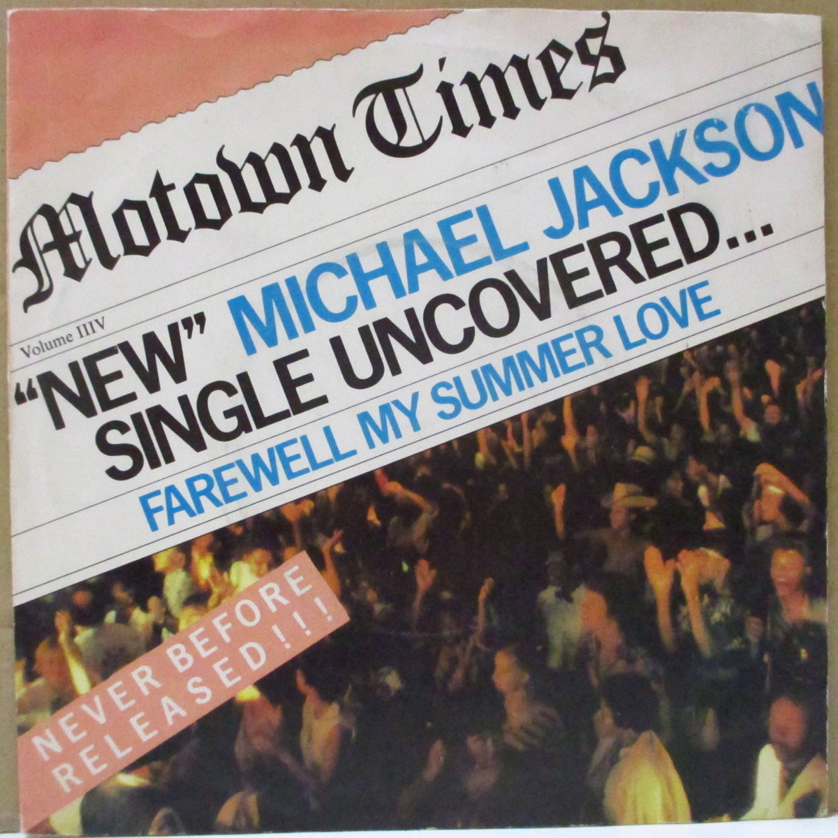 MICHAEL JACKSON (マイケル・ジャクソン) - Farewell My Summer Love (UK オリジナル「紙ラベ」7"+ソフト紙ジャケ)