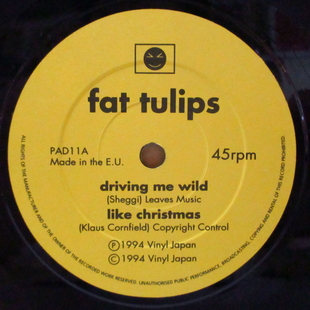 FAT TULIPS (ファット・チューリップス) - Driving Me Wild (UK Orig.7")