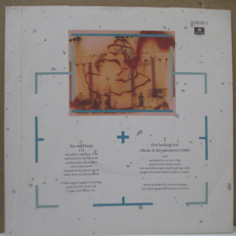 DURAN DURAN (デュラン・デュラン) - The Wild Boys (UK オリジナル・ブラックラベ 7"+PS)