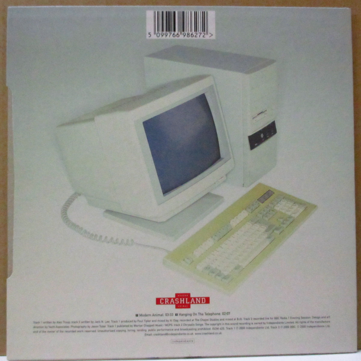 CRASHLAND (クラッシュランド) - Modern Animal (UK Orig.7")