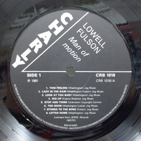 LOWELL FULSON (FULSOM) - Man Of Motion (UK-FRANCE Orig.)