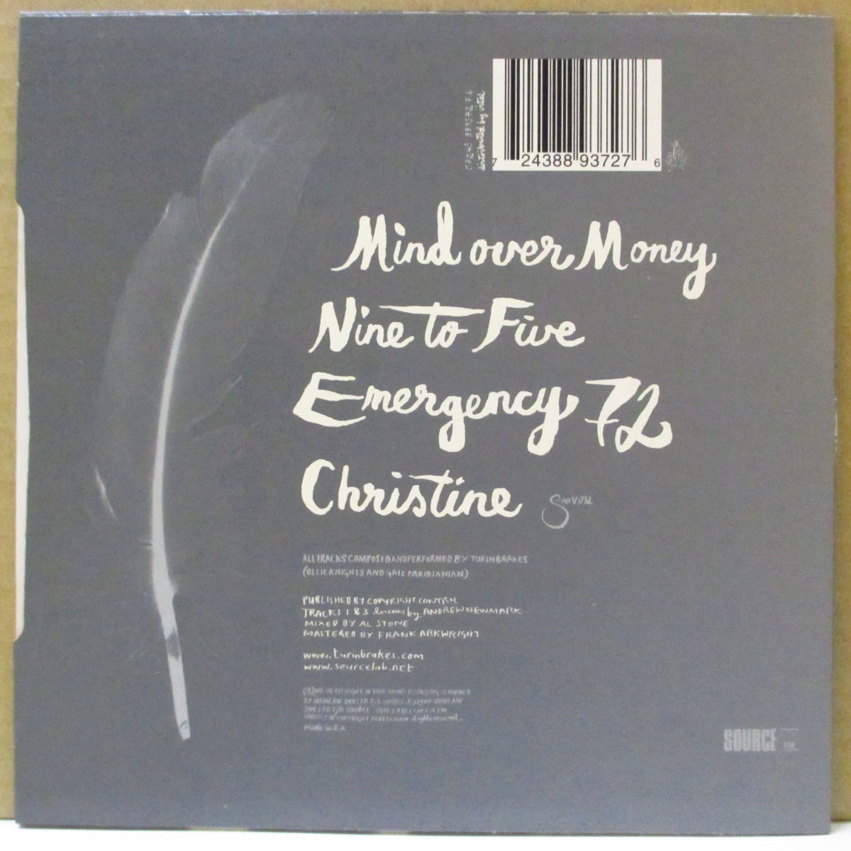 TURIN BRAKES (トゥーリン・ブレイクス) - Fight Or Flight (UK Orig.7"-EP)