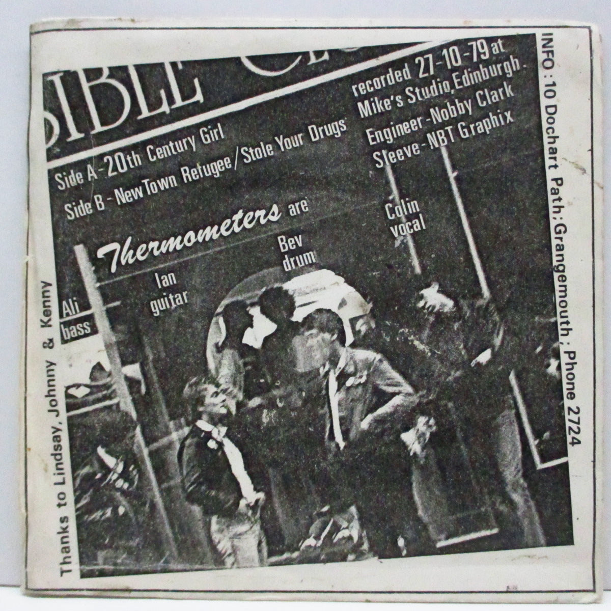 THERMOMETERS (サーモメーターズ) - 20th Century Girl (UK Orig.7")