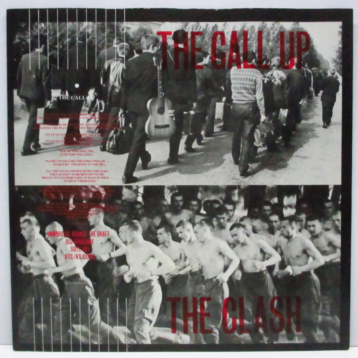 CLASH, THE (ザ・クラッシュ) - The Call Up (UK オリジナル 「フラットセンター」7"+PS)