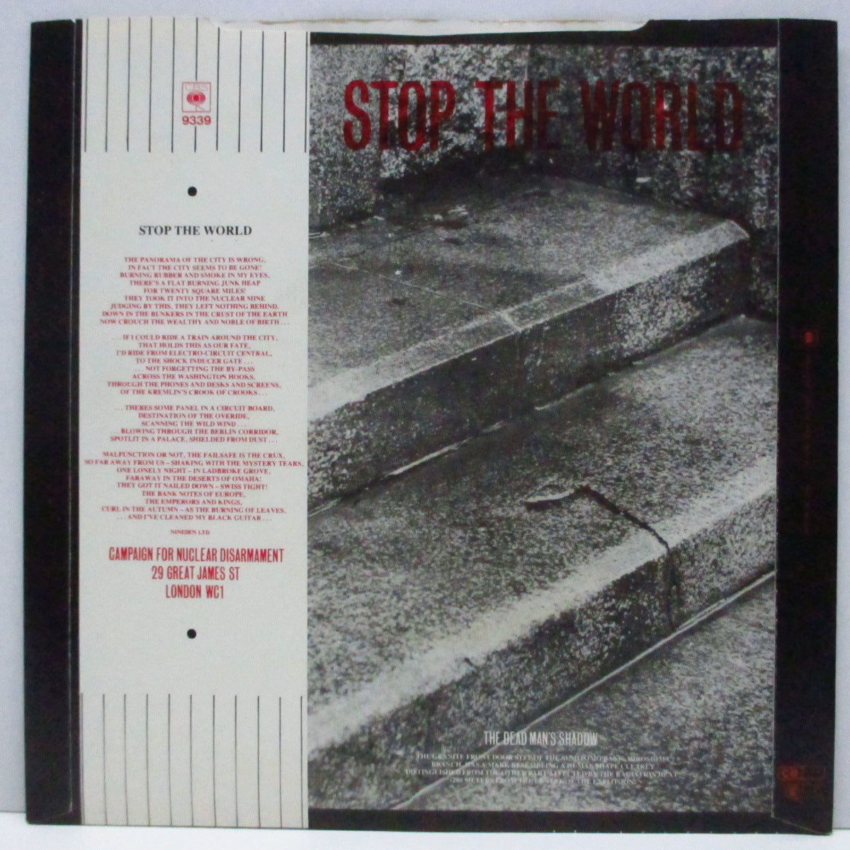 CLASH, THE (ザ・クラッシュ) - The Call Up (UK オリジナル 「フラットセンター」7"+PS)