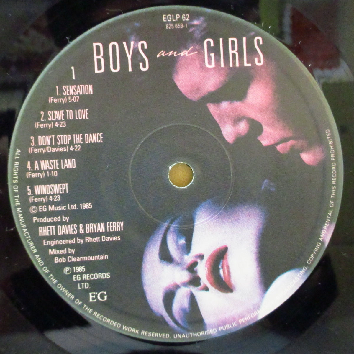 BRYAN FERRY (ブライアン・フェリー) - Boys And Girls (UK オリジナル LP+光沢固紙インナー)