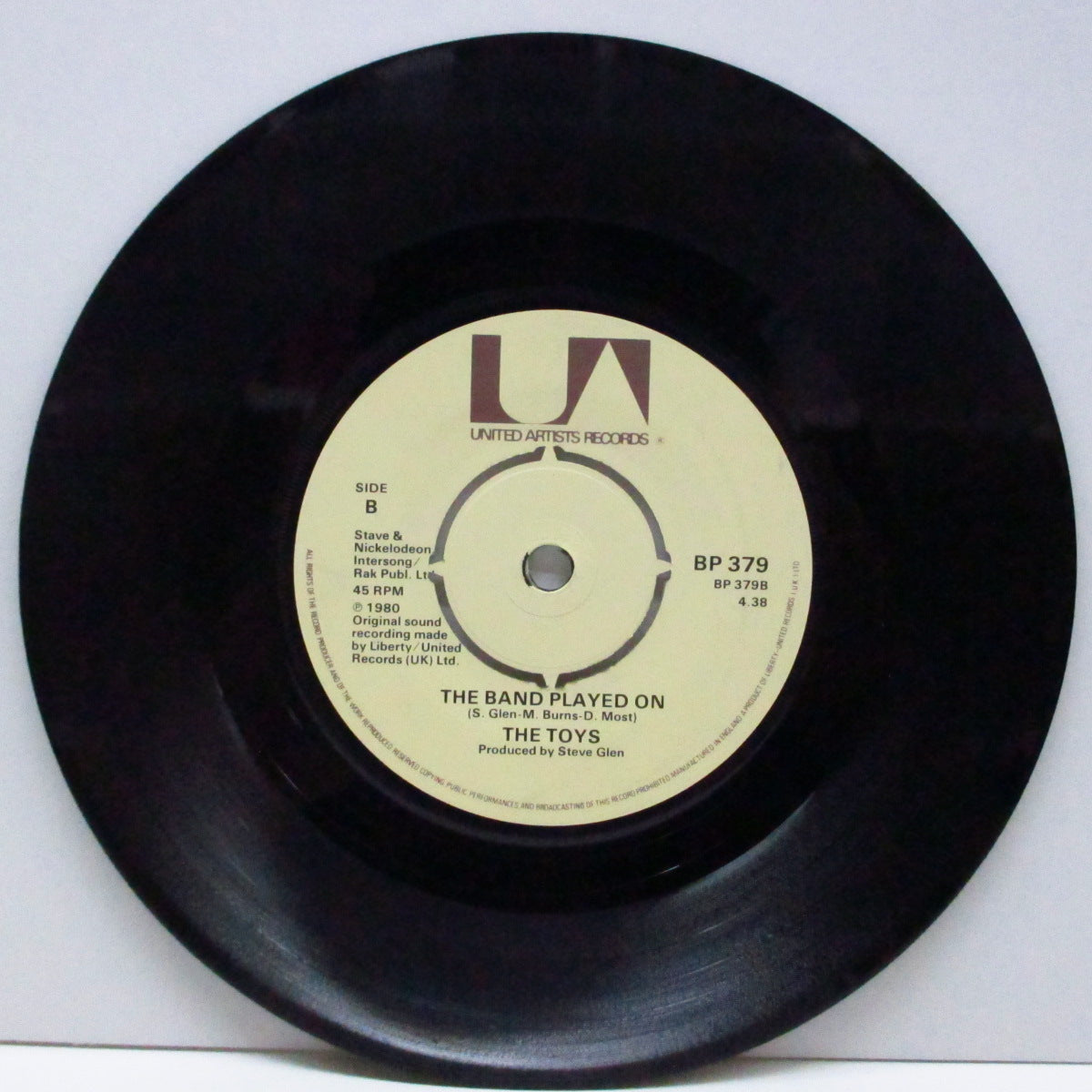 TOYS, THE (トイズ) - The Band Played On (UK Orig.7")