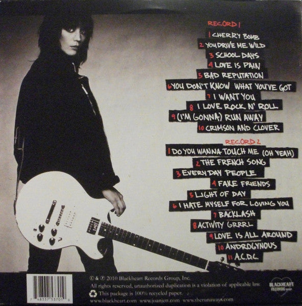 JOAN JETT & THE BLACKHEARTS (ジョーン・ジェット & ザ・ブラックハーツ) - Greatest Hits (US Orig.2xLP, GS/廃盤 New)