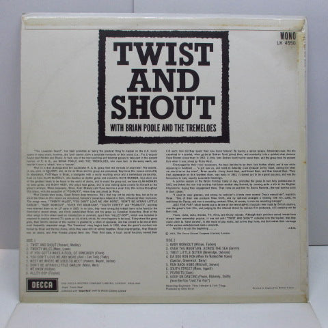 BRIAN POOL & THE TREMELOES (ブライアンプール & ザ・トレメローズ) - Twist & Shout (UK オリジナル「モノラル」LP/表面コーティング2面折り返ジャケ) '63年セカンドアルバム!