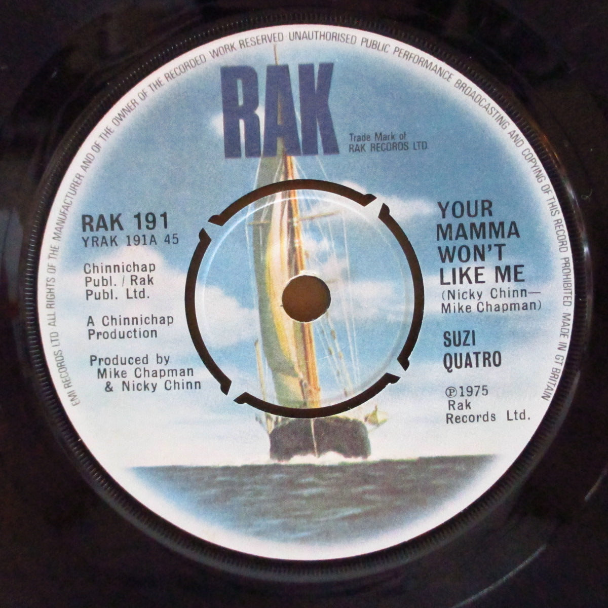 SUZI QUATRO (スージー・クアトロ) - Your Mamma Won't Like Me (UK オリジナル 7")