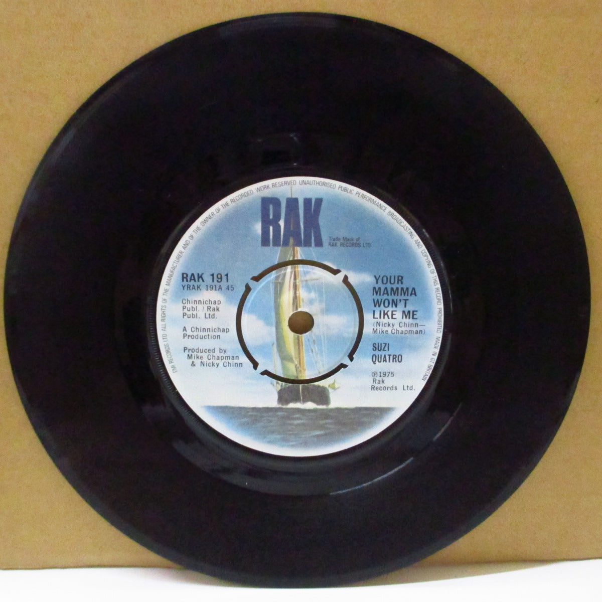 SUZI QUATRO (スージー・クアトロ) - Your Mamma Won't Like Me (UK オリジナル 7")