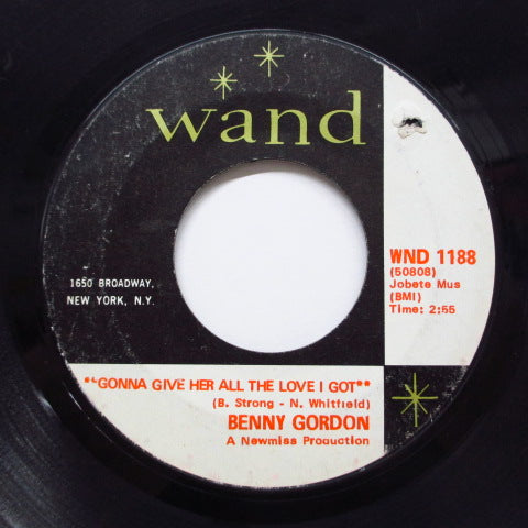 BENNY GORDON - Turn On Your Love Light