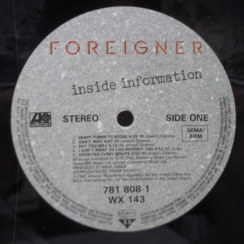 FOREIGNER-Inside Information (EU Orig.LP / GS)