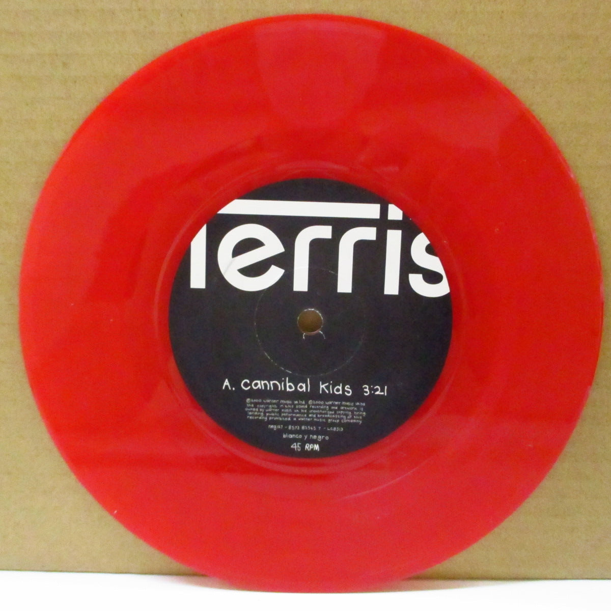 TERRIS (テリス) - Cannibal Kids (UK Limited Red Vinyl 7"+Inner/Numbered PS)