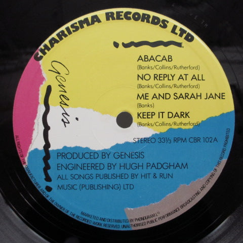 GENESIS (ジェネシス) - Abacab (UK:Orig.ジャケ右上オレンジ)