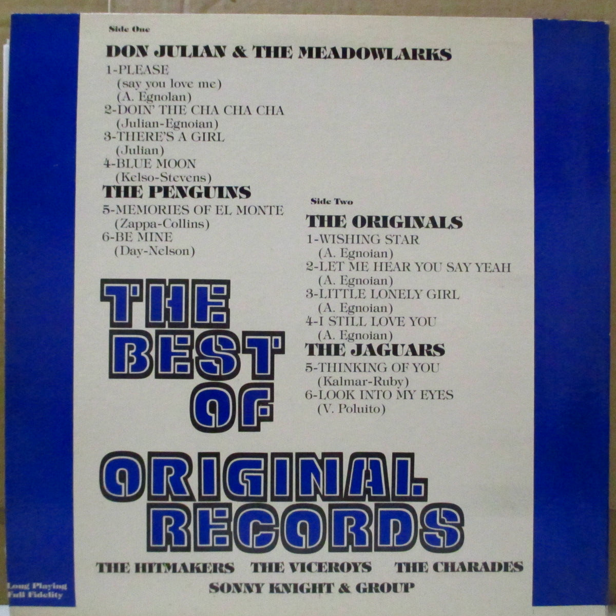 V.A. - The Best Of The Original Records (US 60's Orig.Mono LP)