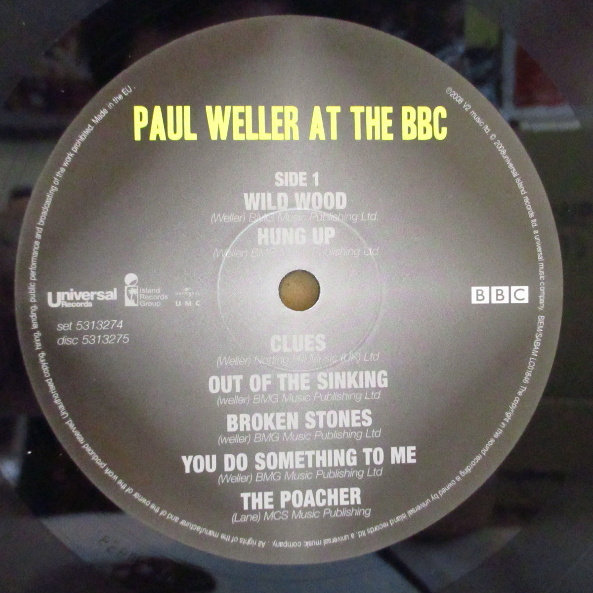 PAUL WELLER (ポール・ウェラー) - At The BBC (EU オリジナル 3xLP+インナー, 見開きジャケ)