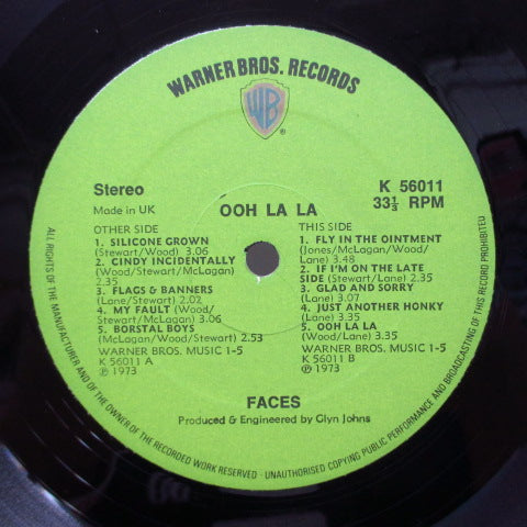 FACES (フェイセス) - Ooh La La (UK Orig.LP+US Sleeve+UK Poster)