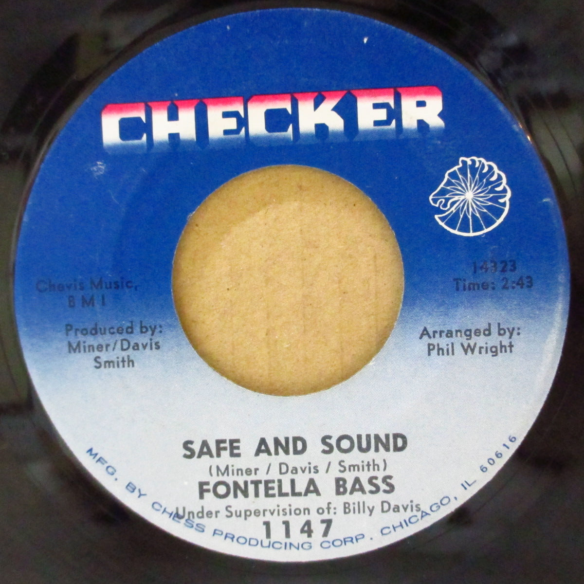 FONTELLA BASS (フォンテラ・バス) - Safe And Sound (US Orig.7"+CS)