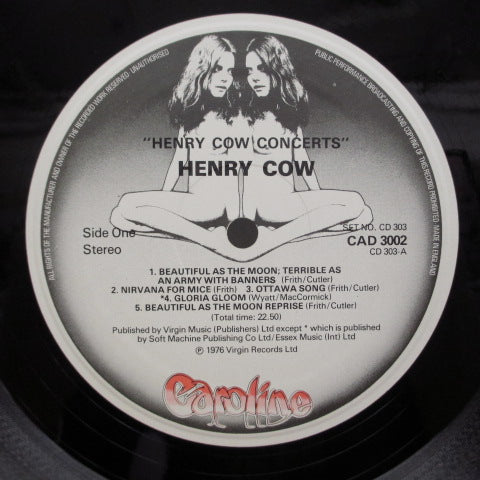 HENRY COW (ヘンリー・カウ) - Concerts (UK:Orig.2xLP)