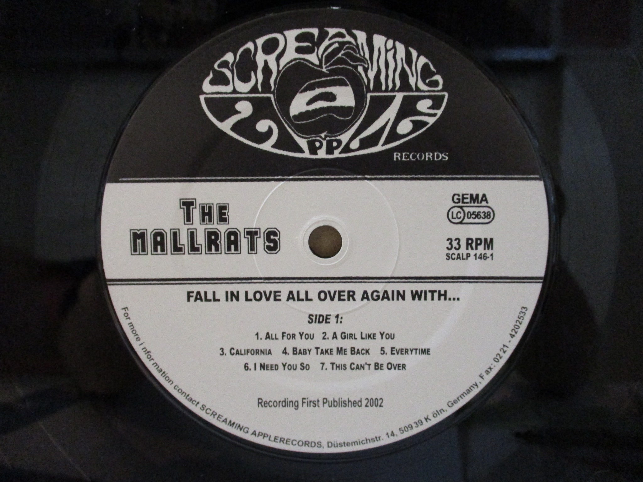 MALLRATS, THE (ザ・モールラッツ) - Fall In Love All Over Again With (German Orig.LP)