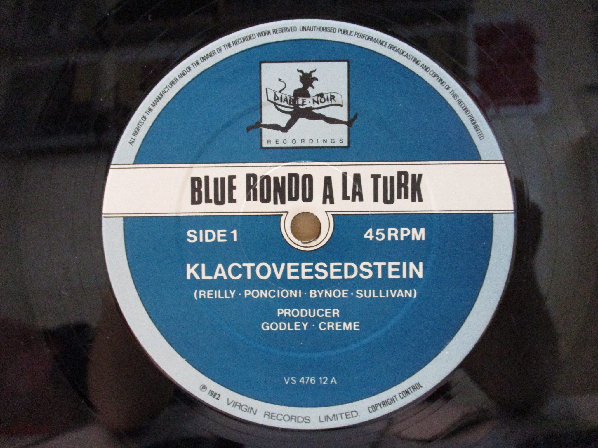 BLUE RONDO A LA TURK (ブルー・ロンド・ア・ラ・ターク) - Klacto Vee Sedstein (UK Orig.12")