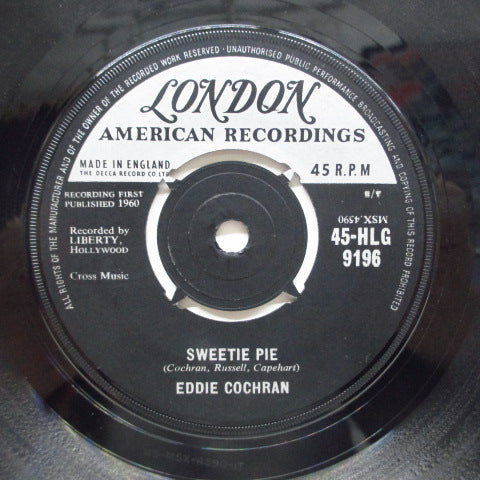 EDDIE COCHRAN - Sweetie Pie / Lonely (UK Orig.7"+CS)