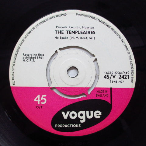 TEMPLEAIRES - What Will Heaven Have In Store For Me (UK Orig)