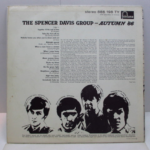 SPENCER DAVIS GROUP (スペンサー・デイヴィス・グループ) - Autumn '66 (Dutch Orig.Stereo LP/CS)