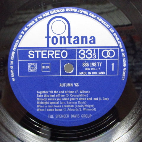 SPENCER DAVIS GROUP (スペンサー・デイヴィス・グループ) - Autumn '66 (Dutch Orig.Stereo LP/CS)