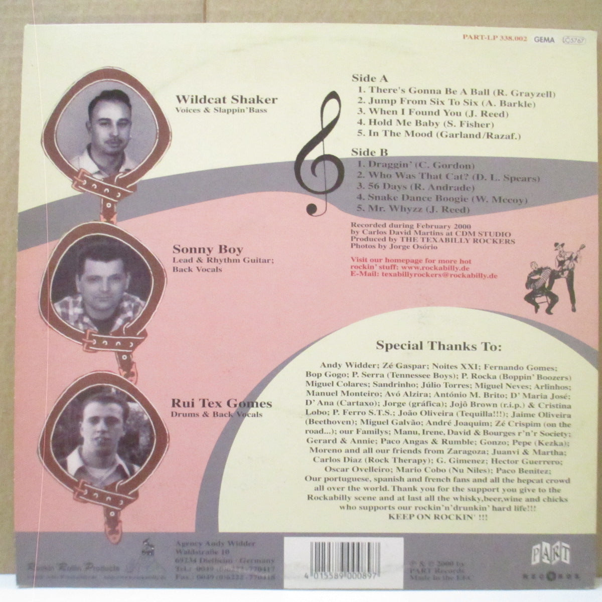 TEXABILLY ROCKERS, THE (テキサビリー・ロッカーズ) - Thre's Gonna Be A Ball With... (German Orig.10"LP)