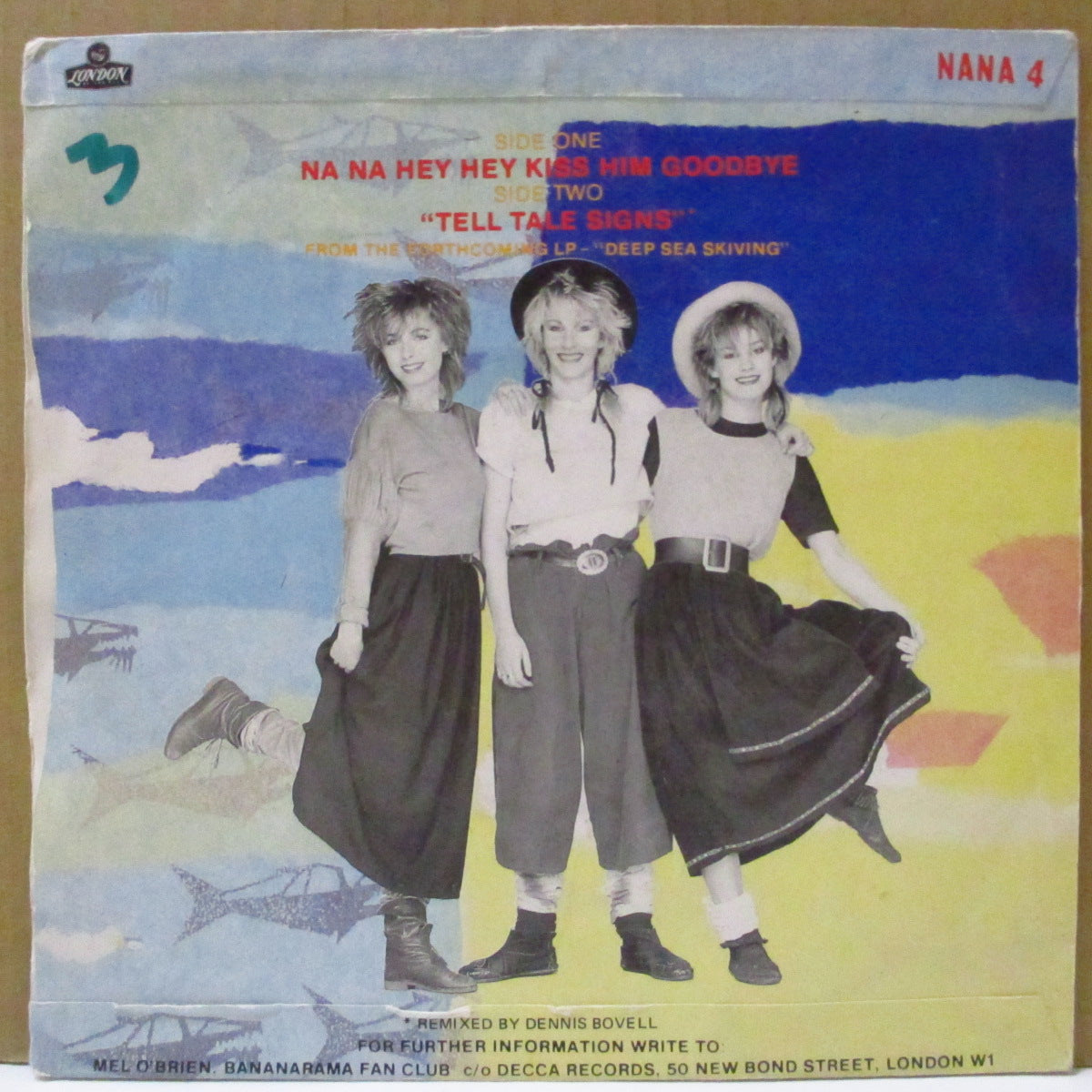 BANANARAMA (バナナラマ) - Na Na Hey Hey Kiss Him Goodbye (UK オリジナル 7"+PS)