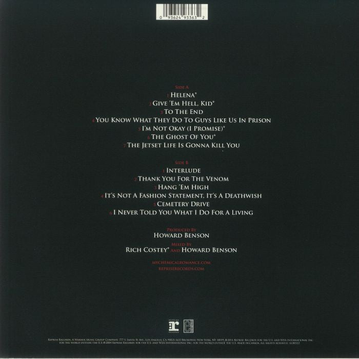 MY CHEMICAL ROMANCE (マイ・ケミカル・ロマンス) - Three Cheers For Sweet Revenge (EU 限定復刻再発 LP/NEW)