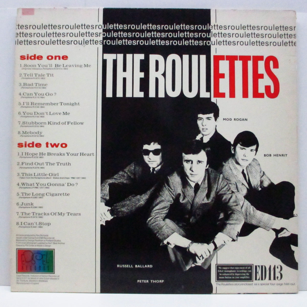 ROULETTES (ルーレッツ) - Russ Bob Pete & Mod (UK オリジナル・モノラル LP+インサート)