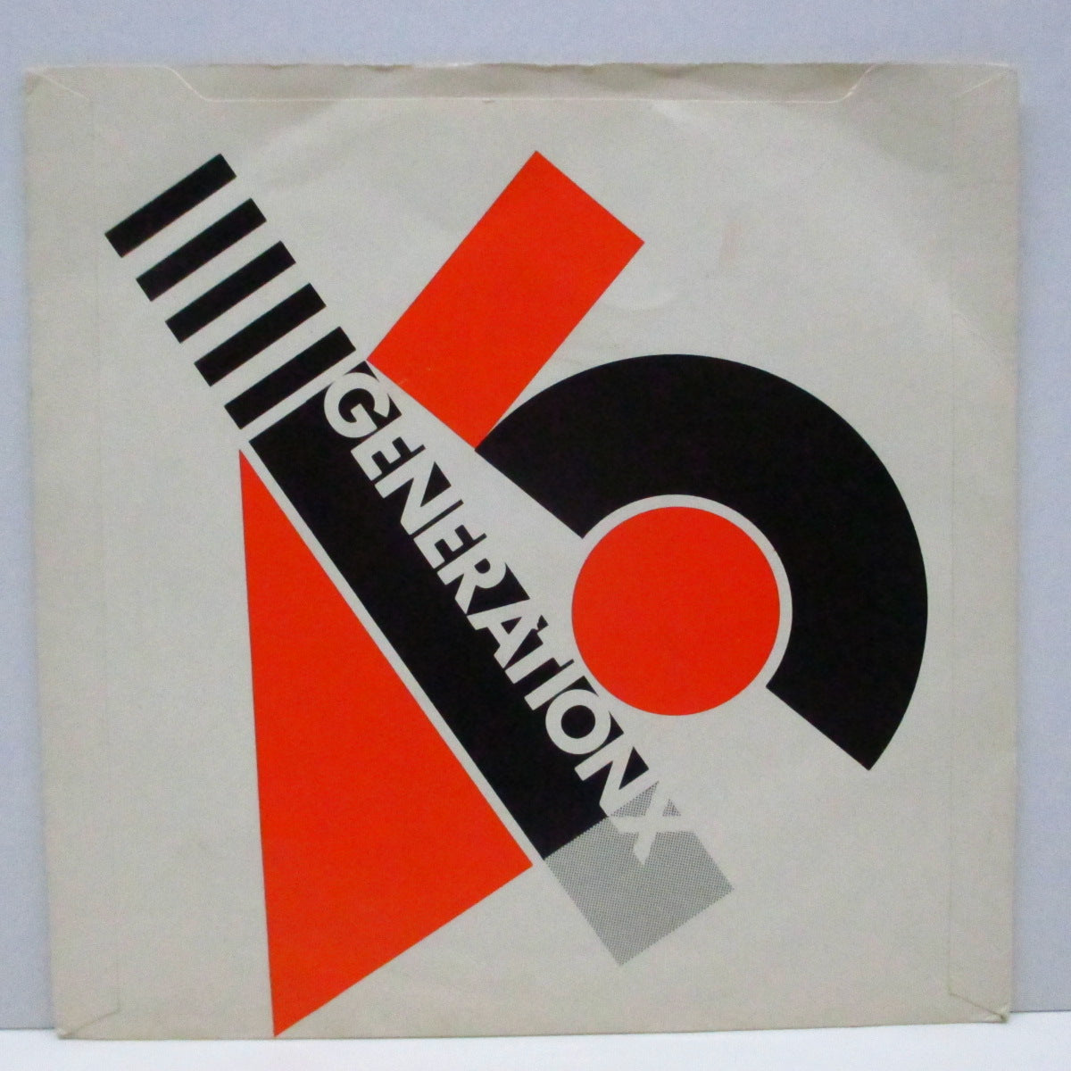 GENERATION X (ジェネレーション X) - Your Generation / Day By Day (UK オリジナル「小穴フラットセンター」 7"+裏表逆ミス装丁ジャケ)